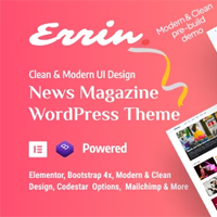 Errin - Personal Blog WordPress Theme v1.0.6