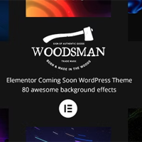 Woodsman - Elementor Coming Soon WordPress Theme v4.0.0